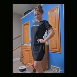 Black Bebe T-Shirt Dress